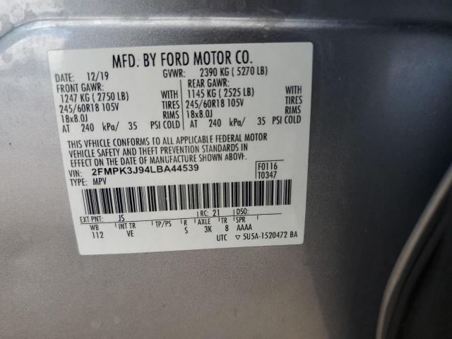 Photo 13 VIN: 2FMPK3J94LBA44539 - FORD EDGE SEL 