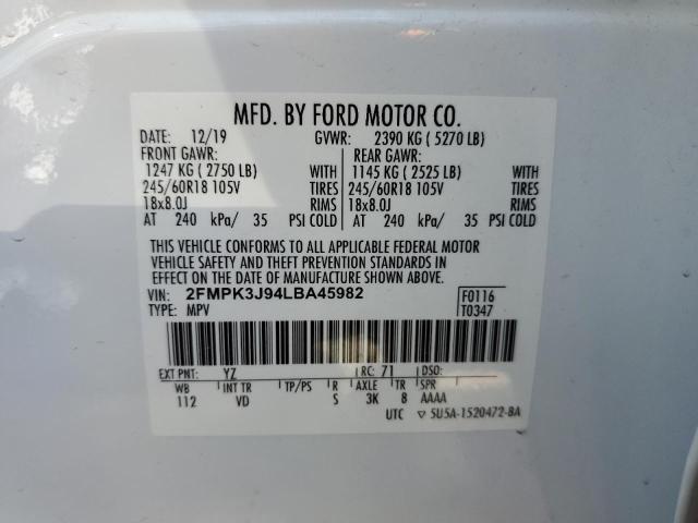 Photo 9 VIN: 2FMPK3J94LBA45982 - FORD EDGE 