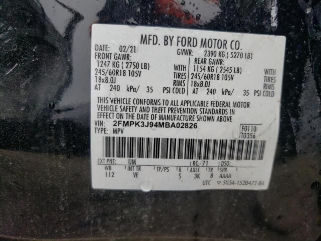 Photo 13 VIN: 2FMPK3J94MBA02826 - FORD EDGE SEL 