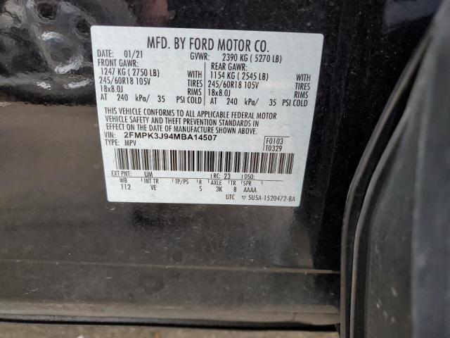 Photo 11 VIN: 2FMPK3J94MBA14507 - FORD EDGE 