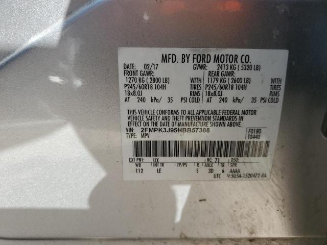 Photo 12 VIN: 2FMPK3J95HBB57388 - FORD EDGE SEL 