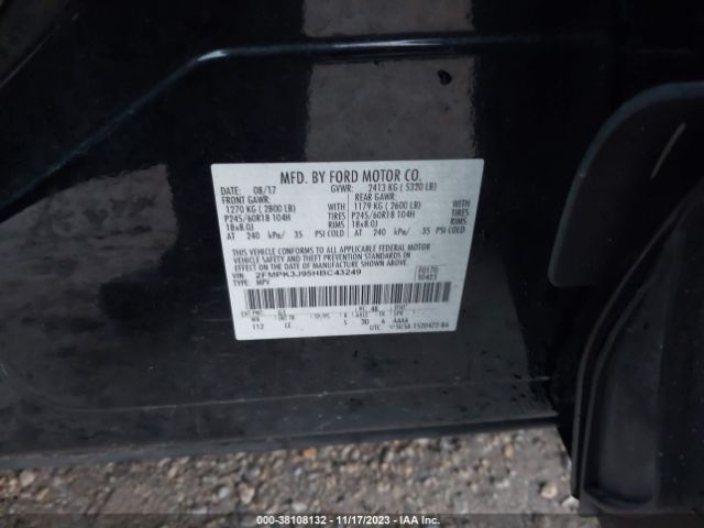 Photo 8 VIN: 2FMPK3J95HBC43249 - FORD EDGE 