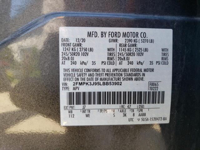 Photo 13 VIN: 2FMPK3J95LBB53902 - FORD EDGE 