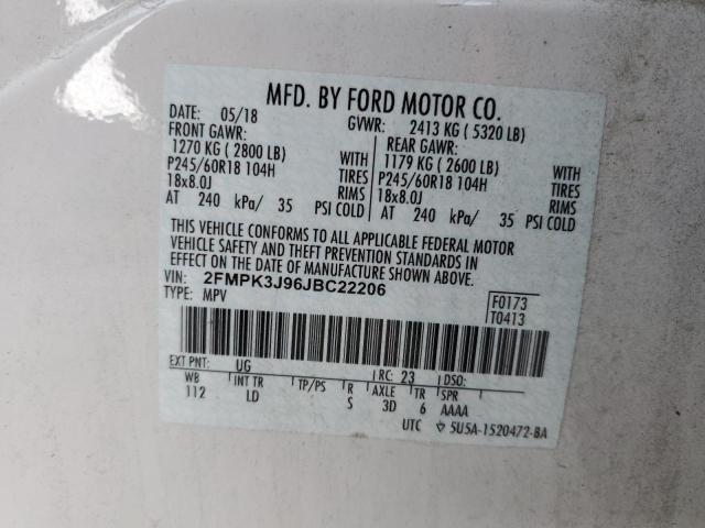 Photo 12 VIN: 2FMPK3J96JBC22206 - FORD EDGE 