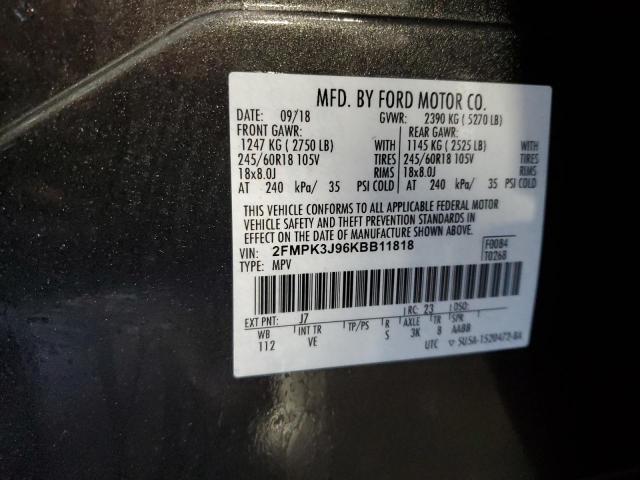 Photo 13 VIN: 2FMPK3J96KBB11818 - FORD EDGE SEL 