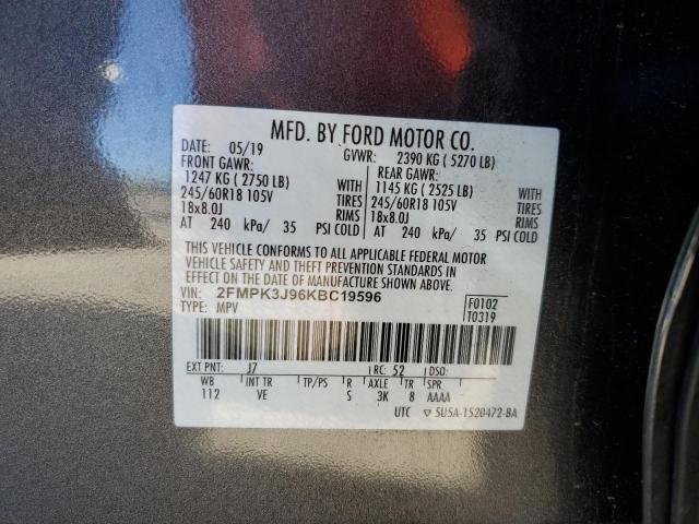 Photo 12 VIN: 2FMPK3J96KBC19596 - FORD EDGE 