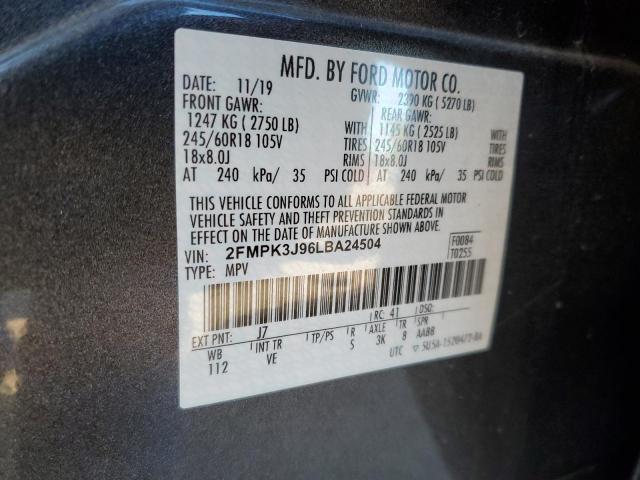 Photo 12 VIN: 2FMPK3J96LBA24504 - FORD EDGE SEL 