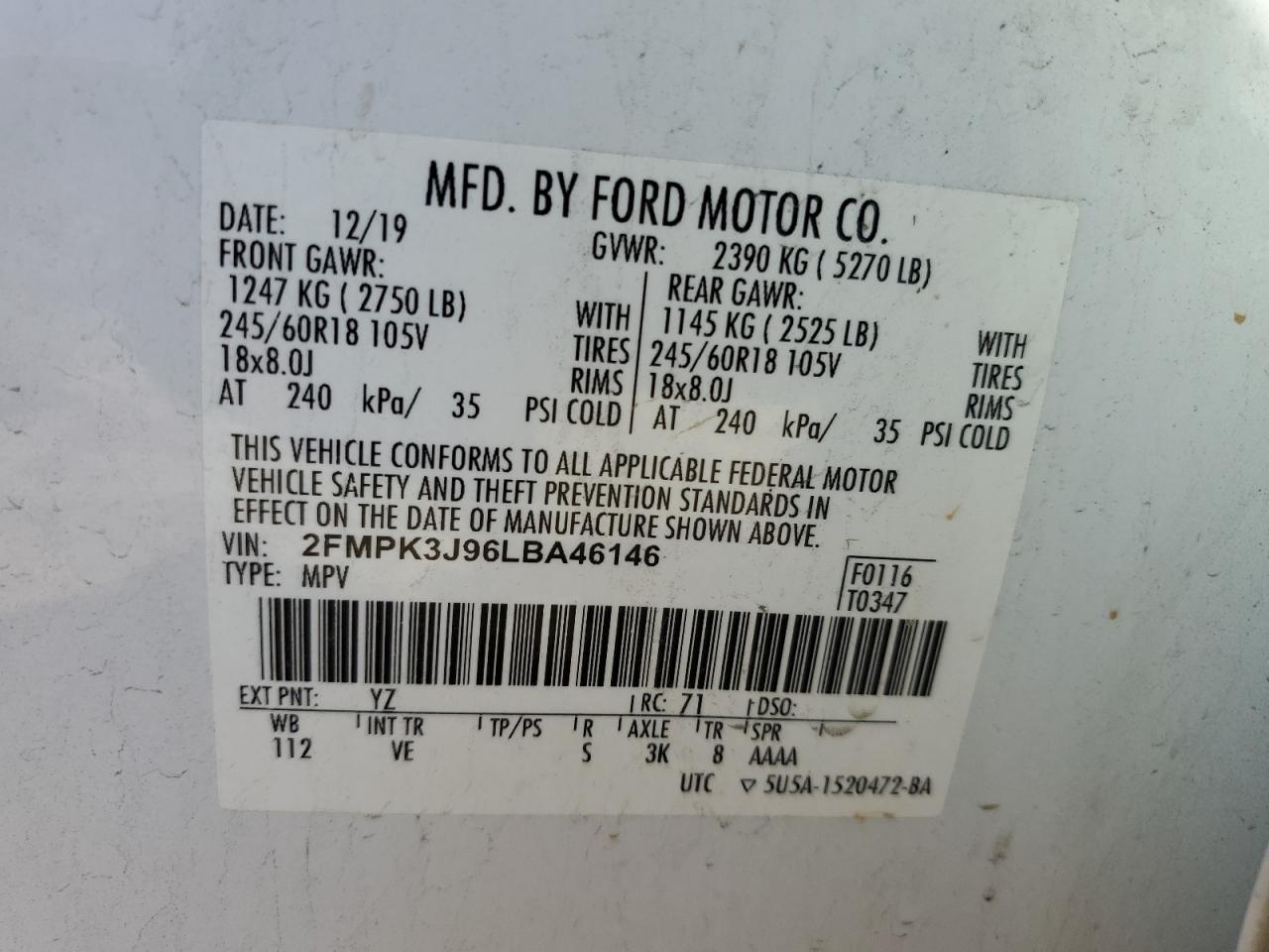 Photo 11 VIN: 2FMPK3J96LBA46146 - FORD EDGE 