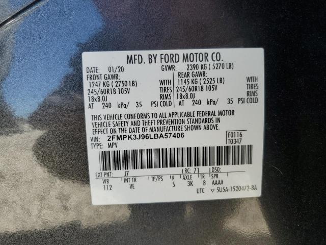 Photo 13 VIN: 2FMPK3J96LBA57406 - FORD EDGE SEL 