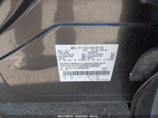 Photo 8 VIN: 2FMPK3J97HBB42908 - FORD EDGE 