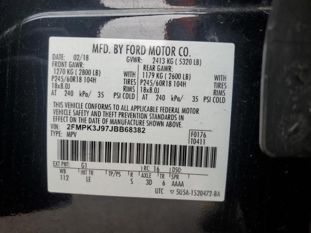 Photo 12 VIN: 2FMPK3J97JBB68382 - FORD EDGE SEL 