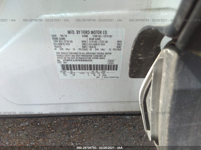 Photo 8 VIN: 2FMPK3J97KBB08250 - FORD EDGE 