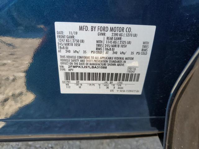 Photo 12 VIN: 2FMPK3J97LBA31588 - FORD EDGE 