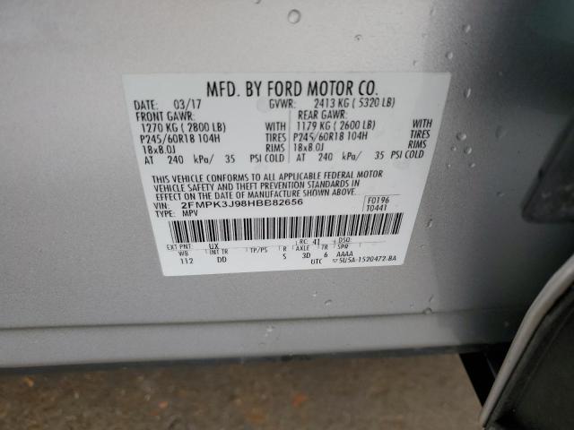 Photo 12 VIN: 2FMPK3J98HBB82656 - FORD EDGE SEL 