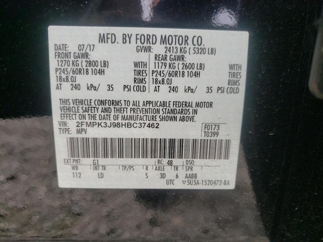 Photo 12 VIN: 2FMPK3J98HBC37462 - FORD EDGE SEL 