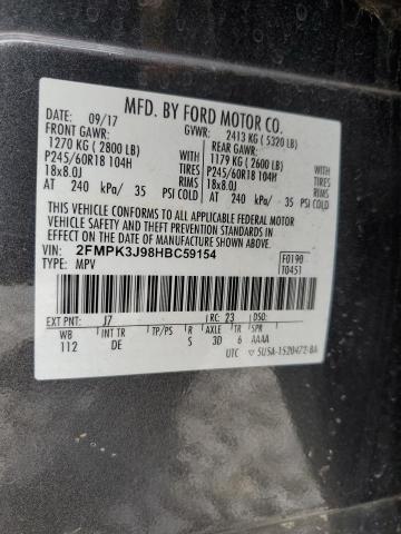 Photo 12 VIN: 2FMPK3J98HBC59154 - FORD EDGE 