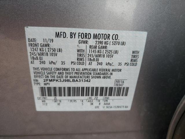 Photo 11 VIN: 2FMPK3J98LBA31342 - FORD EDGE 