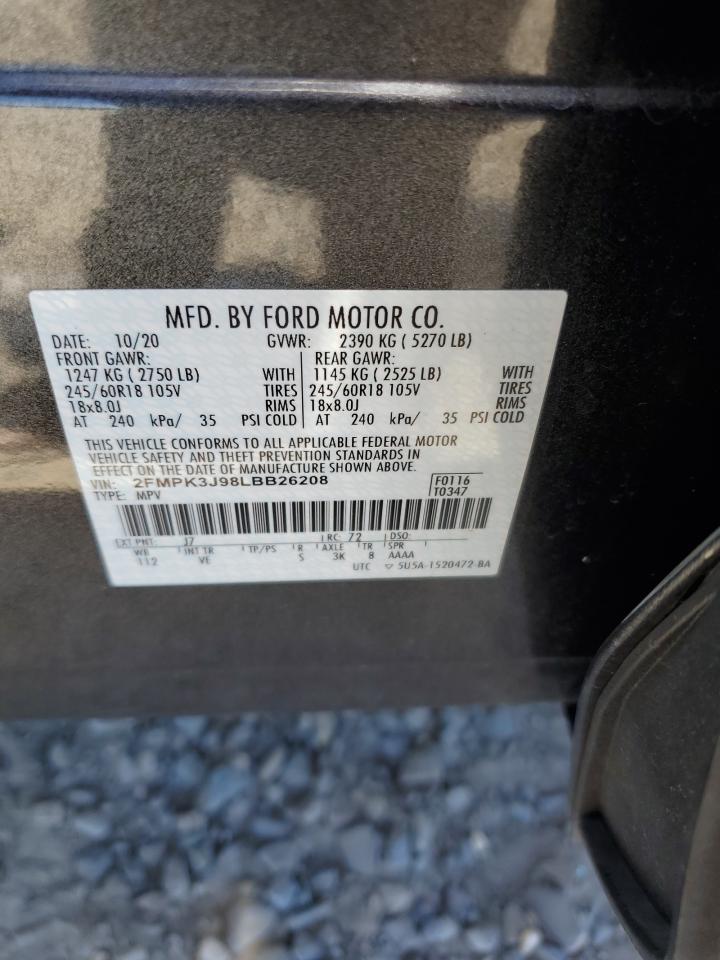 Photo 11 VIN: 2FMPK3J98LBB26208 - FORD EDGE 