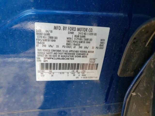 Photo 12 VIN: 2FMPK3J99JBC06193 - FORD EDGE 