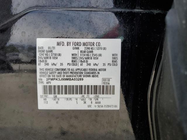 Photo 12 VIN: 2FMPK3J99MBA03289 - FORD EDGE 