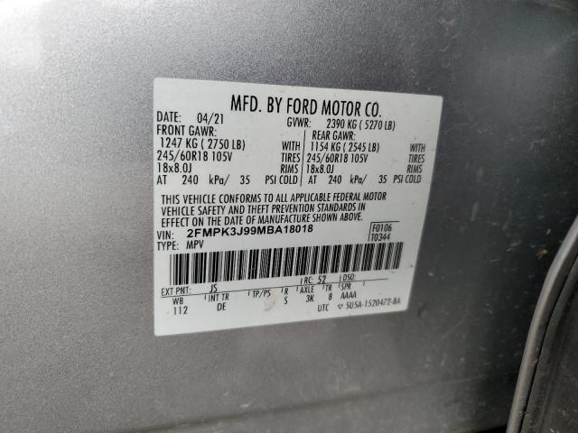 Photo 12 VIN: 2FMPK3J99MBA18018 - FORD EDGE SEL 