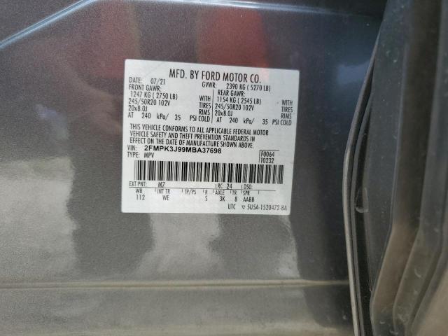 Photo 12 VIN: 2FMPK3J99MBA37698 - FORD EDGE SEL 