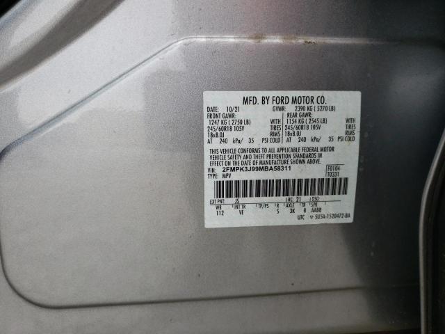 Photo 12 VIN: 2FMPK3J99MBA58311 - FORD EDGE SEL 