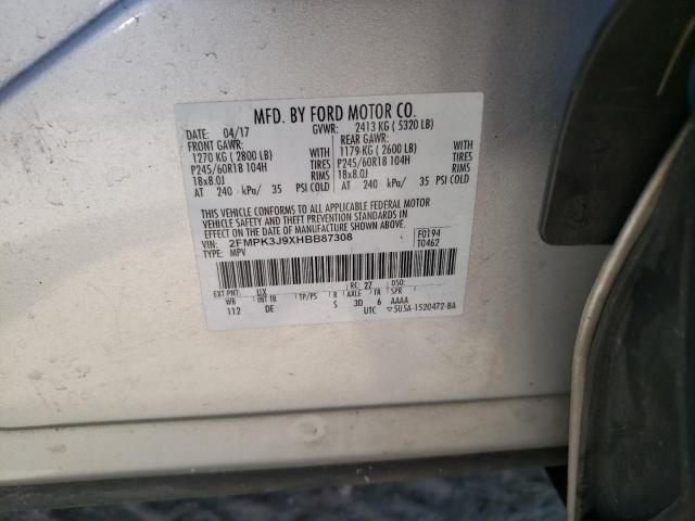 Photo 12 VIN: 2FMPK3J9XHBB87308 - FORD EDGE SEL 