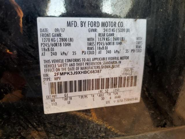 Photo 12 VIN: 2FMPK3J9XHBC68387 - FORD EDGE SEL 