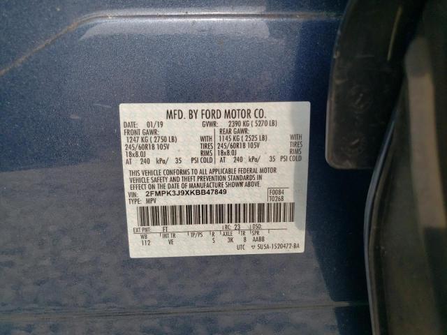 Photo 12 VIN: 2FMPK3J9XKBB47849 - FORD EDGE SEL 