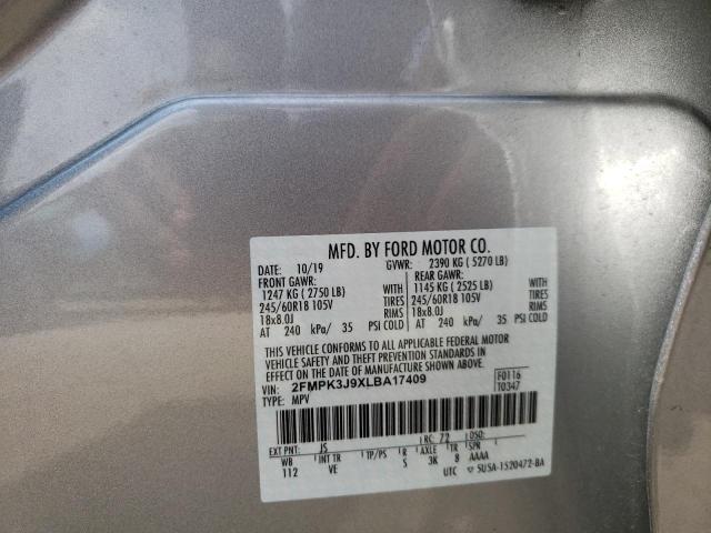 Photo 9 VIN: 2FMPK3J9XLBA17409 - FORD EDGE SEL 