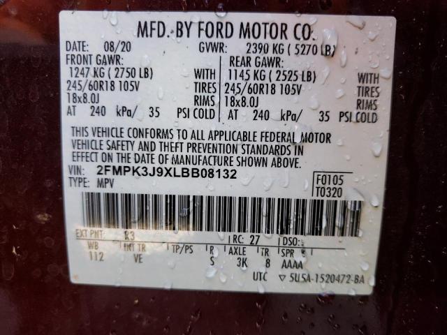 Photo 13 VIN: 2FMPK3J9XLBB08132 - FORD EDGE 