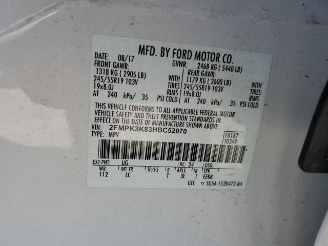 Photo 13 VIN: 2FMPK3K83HBC52070 - FORD EDGE TITAN 