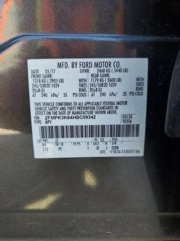 Photo 12 VIN: 2FMPK3K84HBC09342 - FORD EDGE 