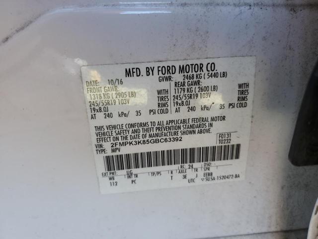 Photo 12 VIN: 2FMPK3K85GBC63392 - FORD EDGE TITAN 