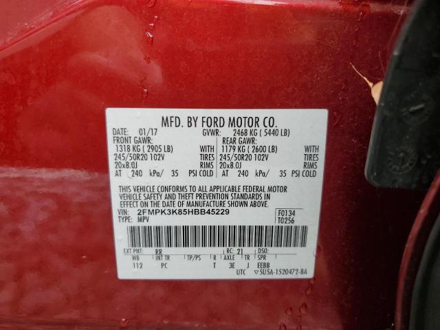 Photo 13 VIN: 2FMPK3K85HBB45229 - FORD EDGE TITAN 