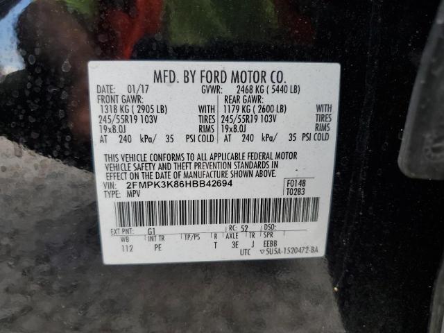 Photo 11 VIN: 2FMPK3K86HBB42694 - FORD EDGE TITAN 