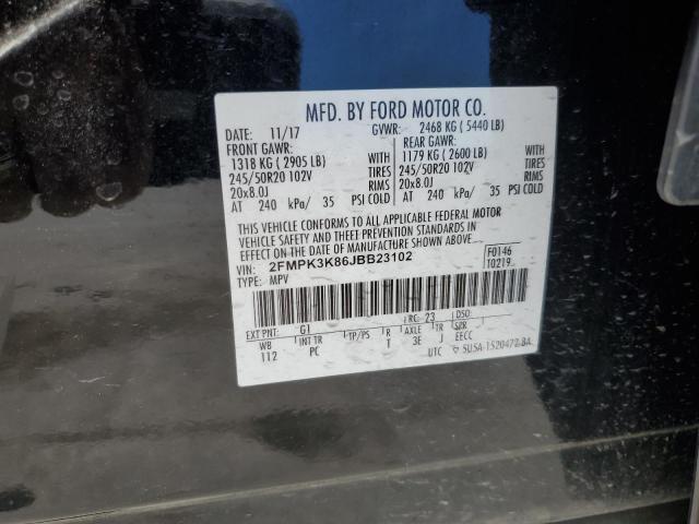 Photo 12 VIN: 2FMPK3K86JBB23102 - FORD EDGE 