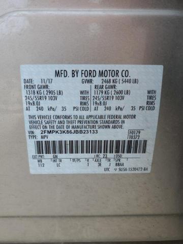 Photo 11 VIN: 2FMPK3K86JBB23133 - FORD EDGE TITAN 