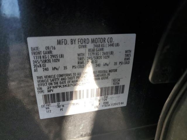 Photo 11 VIN: 2FMPK3K87GBC39773 - FORD EDGE 