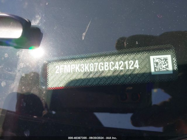 Photo 8 VIN: 2FMPK3K87GBC42124 - FORD EDGE 