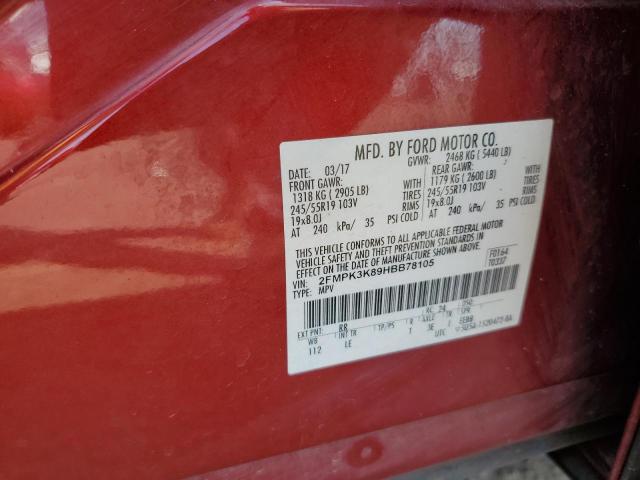 Photo 12 VIN: 2FMPK3K89HBB78105 - FORD EDGE TITAN 