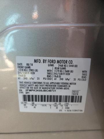 Photo 13 VIN: 2FMPK3K89JBC49731 - FORD EDGE TITAN 