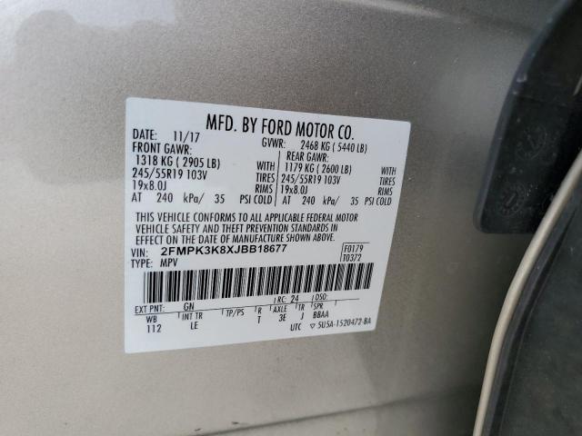 Photo 13 VIN: 2FMPK3K8XJBB18677 - FORD EDGE TITAN 