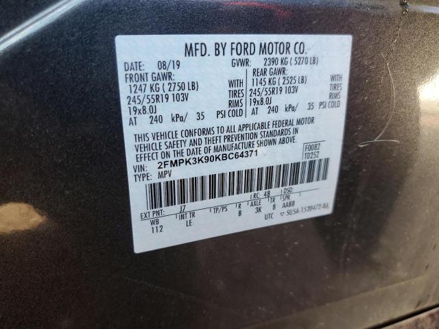 Photo 13 VIN: 2FMPK3K90KBC64371 - FORD EDGE 