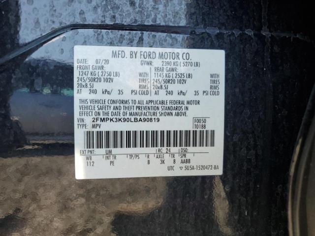 Photo 13 VIN: 2FMPK3K90LBA90819 - FORD EDGE TITAN 