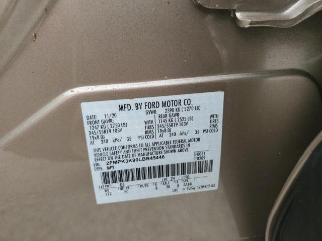 Photo 9 VIN: 2FMPK3K90LBB45446 - FORD EDGE TITAN 