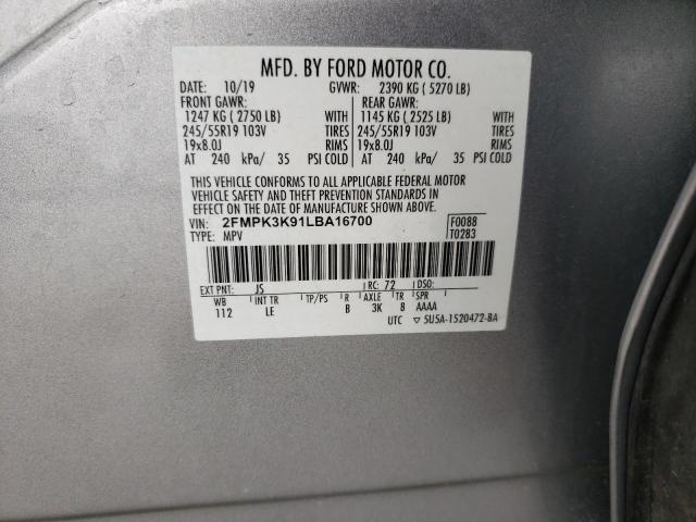 Photo 12 VIN: 2FMPK3K91LBA16700 - FORD EDGE TITAN 