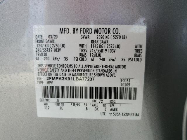 Photo 13 VIN: 2FMPK3K91LBA77237 - FORD EDGE 