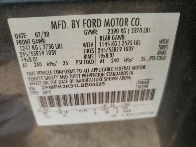 Photo 11 VIN: 2FMPK3K91LBB00595 - FORD EDGE 